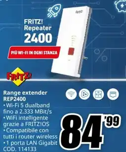 MediaWorld FRITZ! Range extender REP2400 offerta