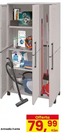 Interspar Armadio 3 ante offerta