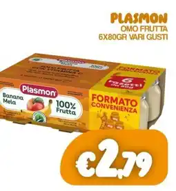 Franzy's Plasmon omo frutta vari gusti offerta