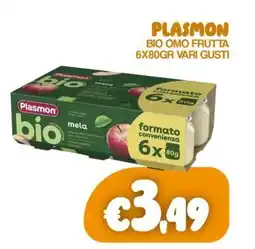 Franzy's Plasmon bio omo frutta vari gusti offerta