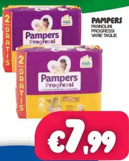 Franzy's Pampers pannolini progressi varie taglie offerta
