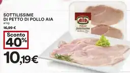 Coop Sottilissime di petto di pollo AIA offerta