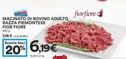 Coop Macinato di bovino adulto razza piemontese FIOR FIORE offerta