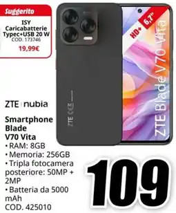 MediaWorld ZTE nubia Smartphone Blade V70 Vita offerta