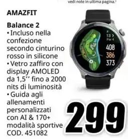 MediaWorld AMAZFIT Balance 2 offerta