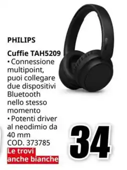 MediaWorld PHILIPS Cuffie TAH5209 offerta