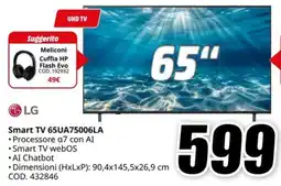 MediaWorld LG Smart TV 65UA75006LA offerta