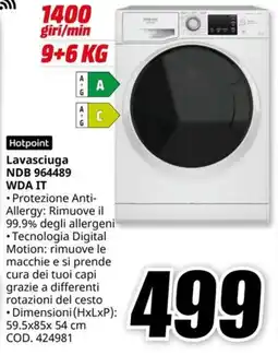 MediaWorld HOTPOINT Lavasciuga NDB 964489 WDA IT offerta