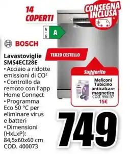 MediaWorld BOSCH Lavastoviglie SMS4ECI28E offerta