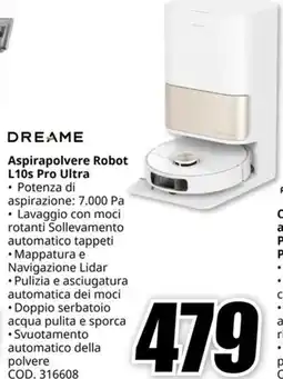 MediaWorld DREAME Aspirapolvere Robot L10s Pro Ultra offerta