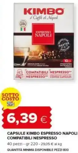 Tigre Capsule kimbo espresso napoli compatibili nespresso offerta