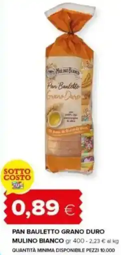 Tigre Pan bauletto grano duro mulino bianco offerta