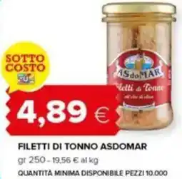 Tigre Filetti di tonno asdomar offerta