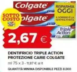 Tigre Dentifricio triple action protezione carie colgate offerta