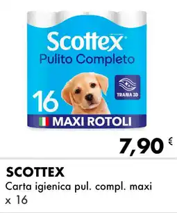 Iper Tosano SCOTTEX Carta igienica pul. compl. maxi offerta