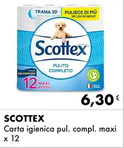 Iper Tosano SCOTTEX Carta igienica pul. compl. maxi offerta