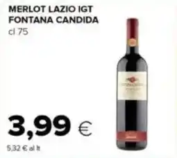 Tigre Merlot lazio igt fontana candida offerta