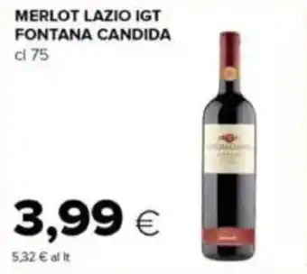 Tigre Merlot lazio igt fontana candida offerta