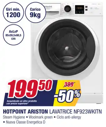 Trony Hotpoint Ariston Lavatrice NF923WKITN offerta