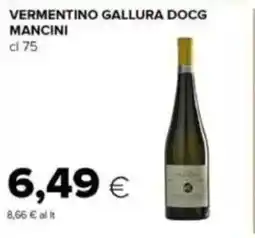Tigre Vermentino gallura docg mancini offerta