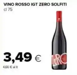 Tigre Vino rosso igt zero solfiti offerta