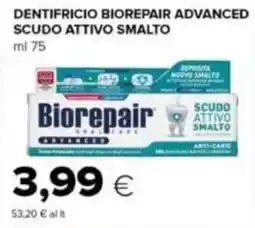 Tigre Dentifricio biorepair advanced scudo attivo smalto offerta