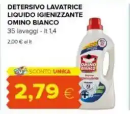 Tigre Detersivo lavatrice liquido igienizzante OMINO BIANCO offerta