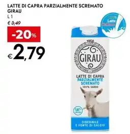 Bennet Latte di capra parzialmente scremato GIRAU offerta