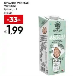 Bennet Bevande vegetali VIVICOSI' offerta
