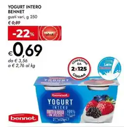 Bennet Yogurt intero BENNET offerta