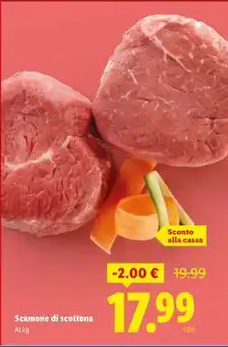 Lidl Scamone di scottona offerta