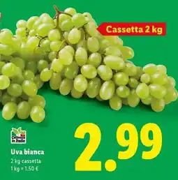 Lidl Uva Bianca offerta