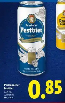 Lidl Perlenbacher Festbier offerta