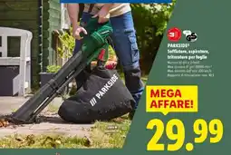 Lidl PARKSIDE Soffiatore, aspiratore, trituratore per foglie offerta