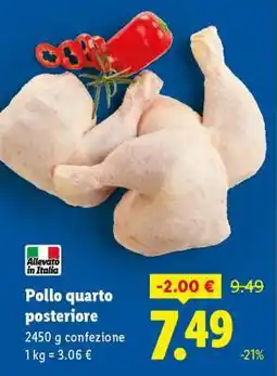 Lidl Pollo quarto posteriore offerta