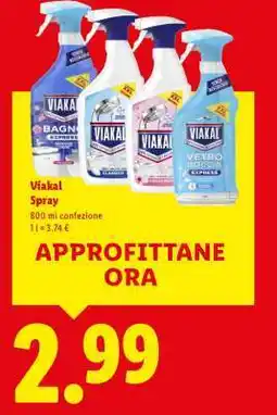Lidl VIAKAL spray offerta