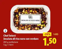 Lidl Chef Select Insalata di riso nero con verdure offerta
