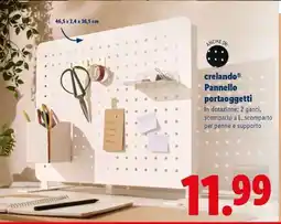 Lidl crelando Pannello portaoggetti offerta