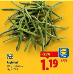 Lidl Fagiolini offerta