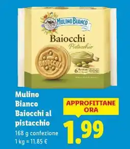 Lidl MULINO BIANCO Baiocchi al Pistacchio offerta