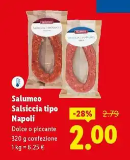 Lidl Salumeo Salsiccia tipo Napoli offerta