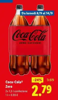 Lidl Coca Cola Zero offerta