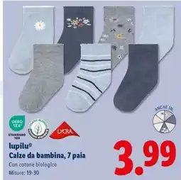 Lidl lupilu Calze da bambina, 7 paia offerta
