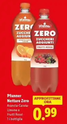 Lidl Pfanner Nettare Zero offerta