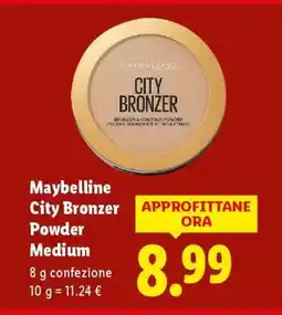 Lidl Maybelline City Bronzer Powder Medium offerta