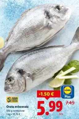 Lidl Orata Eviscerata offerta
