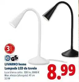 Lidl LIVARNO home Lampada LED da tavolo offerta