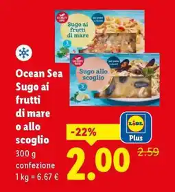 Lidl Ocean Sea Sugo ai frutti di mare o allo scoglio offerta