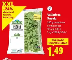 Lidl Vallericca Rucola offerta