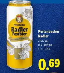 Lidl Perlenbacher Radler offerta